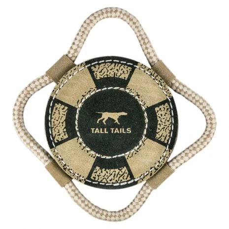 Tall Tails Natural Leather Lifebuoy Tug Toy 2 Tall Tails Natural Leather Lifebuoy Tug Toy - Image 2