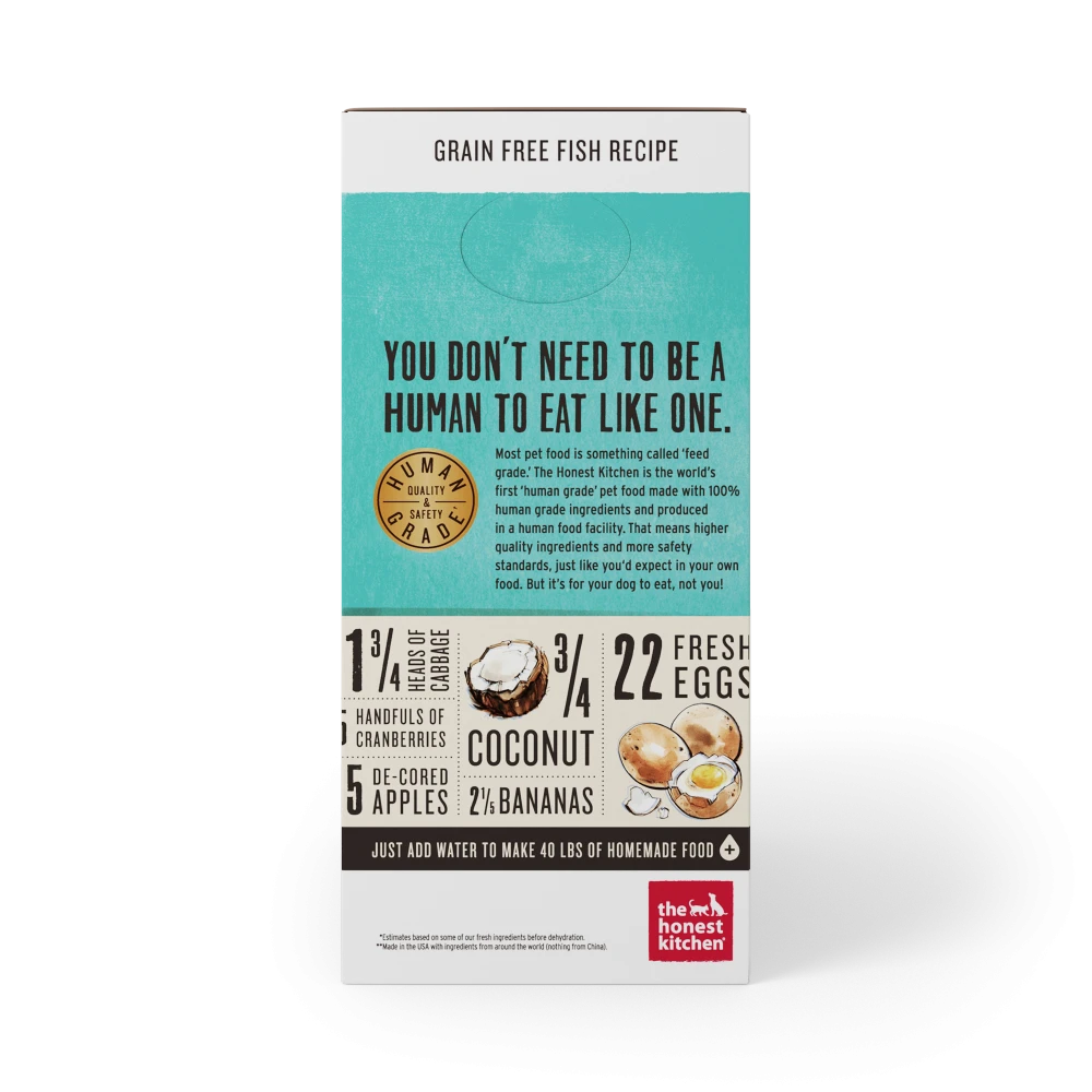 The Honest Kitchen Grain Free Fish Recipe Dehydrated Dog Food 4 The Honest Kitchen Grain Free Fish Recipe Dehydrated Dog Food - Image 4