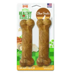 Nylabone Healthy Edibles Chicken Flavor Bone Dog Treat -Blue Boo Pet Care Shop 31197 1555964568