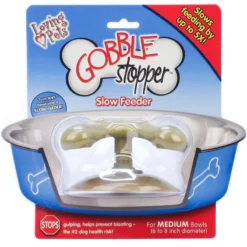 Loving Pets Gobble Stopper Slow Feeder -Blue Boo Pet Care Shop 33498 2