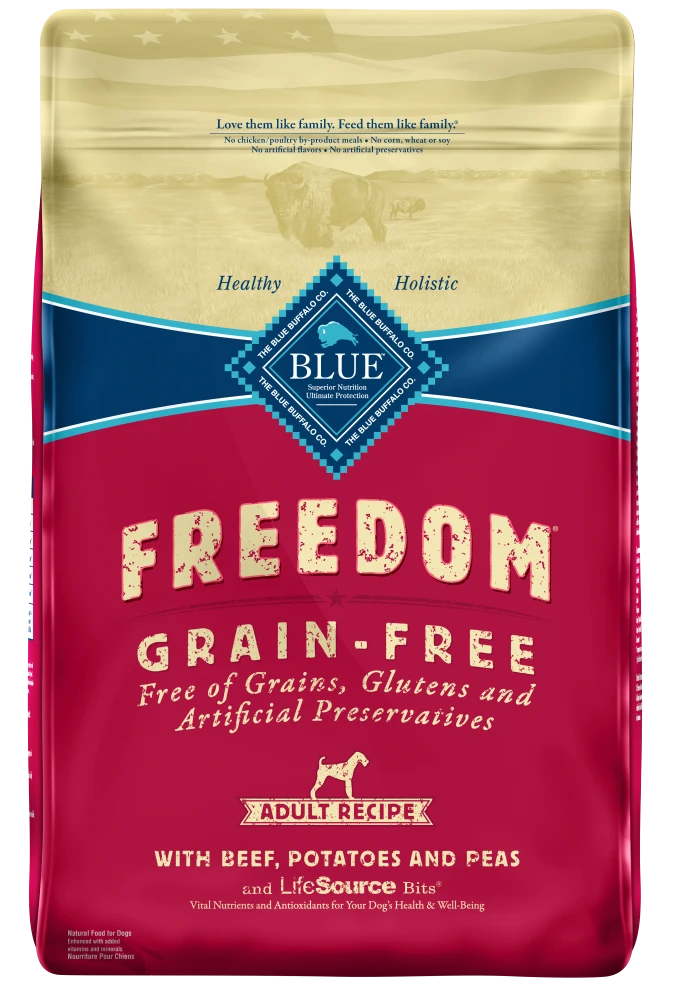Blue Buffalo Freedom Grain-Free Adult Beef Recipe Dry Dog Food 1 Blue Buffalo Freedom Grain-Free Adult Beef Recipe Dry Dog Food