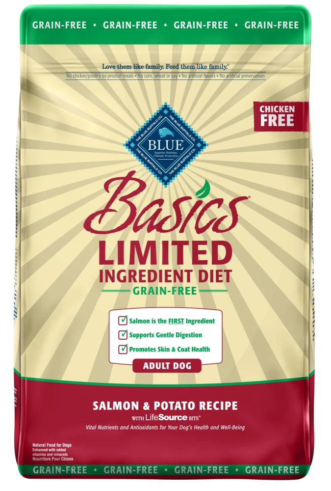 Blue Buffalo Basics Grain Free Adult Salmon & Potato Recipe Dry Dog Food 1 Blue Buffalo Basics Grain Free Adult Salmon & Potato Recipe Dry Dog Food