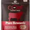 Wellness CORE Natural Grain Free Pure Rewards Beef Recipe Jerky Bites Dog Treats