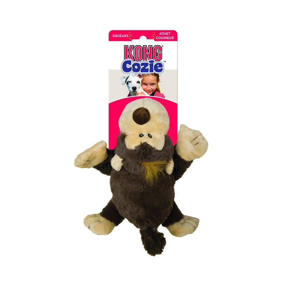 KONG Funky Monkey Cozie Plush Dog Toy 2 KONG Funky Monkey Cozie Plush Dog Toy - Image 2