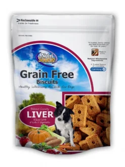 NutriSource® Grain Free Liver Biscuits Dog Treats