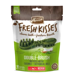 Merrick Fresh Kisses Grain Free Coconut Oil And Botanicals Medium Dental Dog Treats