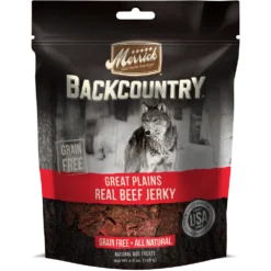 Merrick Backcountry Great Plains Grain Free Real Beef Jerky Dog Treats
