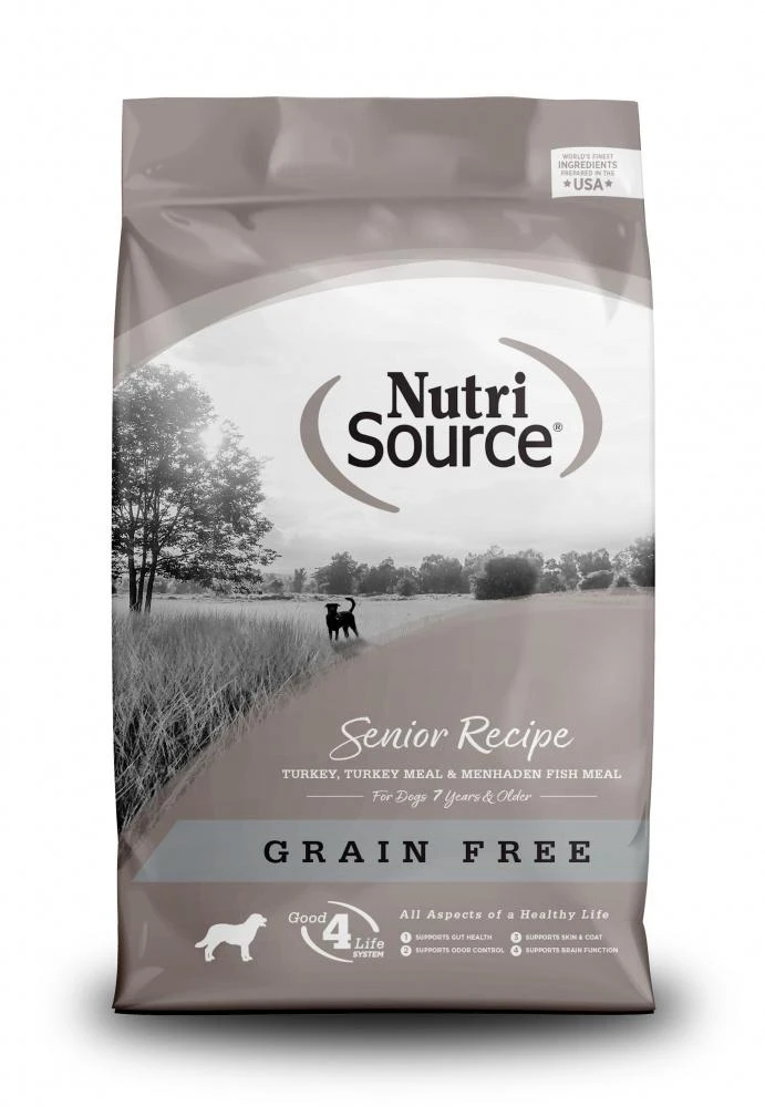 NutriSource® Grain Free Senior Recipe Dry Dog Food 1 NutriSource® Grain Free Senior Recipe Dry Dog Food