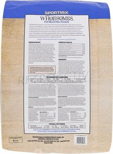 SPORTMiX Wholesomes Fish Meal & Rice Recipe Dry Dog Food 2 SPORTMiX Wholesomes Fish Meal & Rice Recipe Dry Dog Food - Image 2