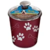 Loving Pets Bella Canister Merlot Treat Holder