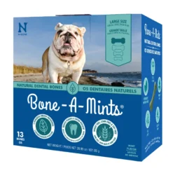 N-Bone® Bone-A-Mints® Large Natural Dental Bones -Blue Boo Pet Care Shop 801341 BAM Large ValueBox FRONT 41680b34 1c4c 492b 8ddd 18d46298b421