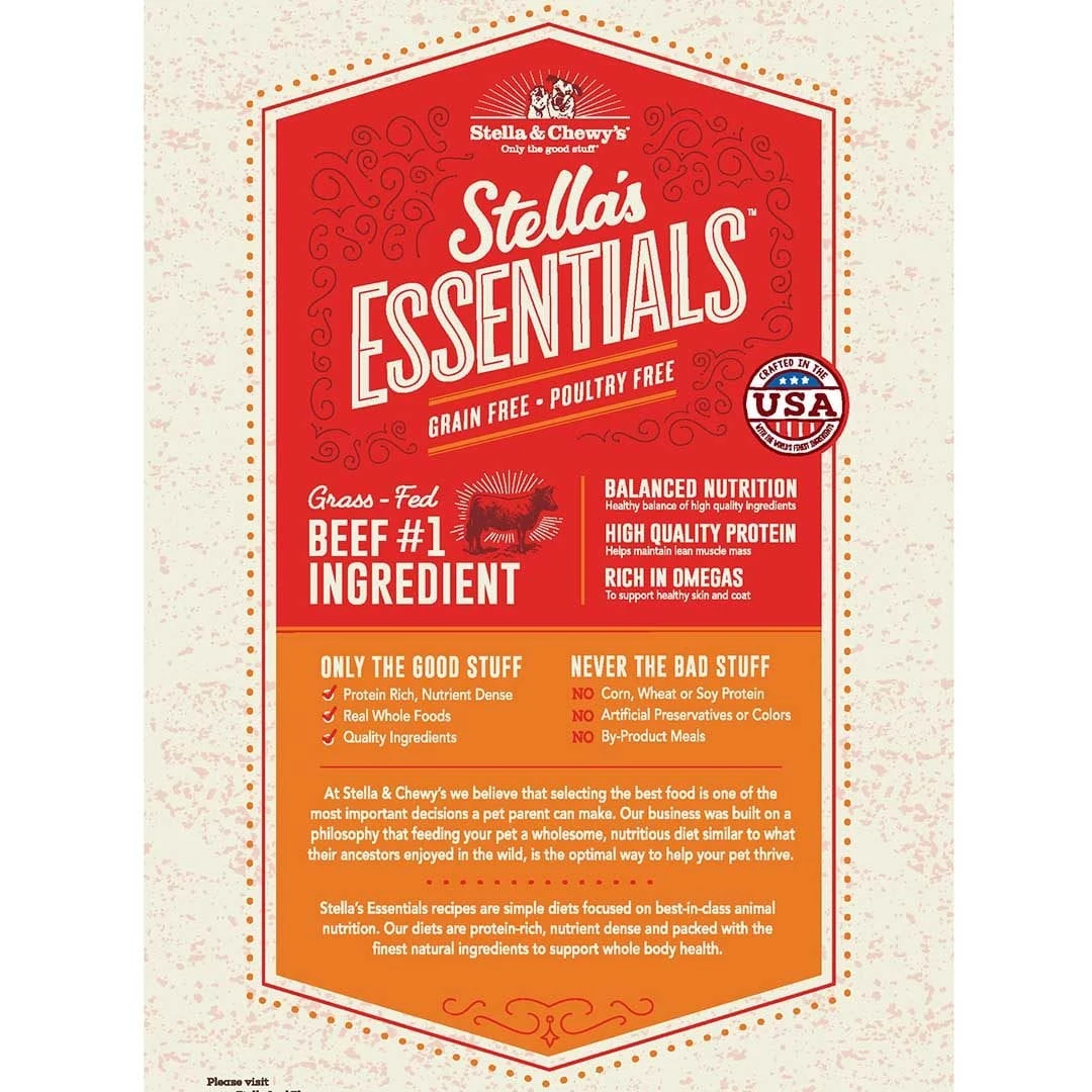 Stella & Chewy's Stella's Essentials High Plains Red Recipe With Grass-Fed Beef Dry Dog Food 4 Stella & Chewy's Stella's Essentials High Plains Red Recipe With Grass-Fed Beef Dry Dog Food - Image 4