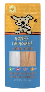 Honey I'm Home! Horn Core Natural Honey Coated Buffalo Chew