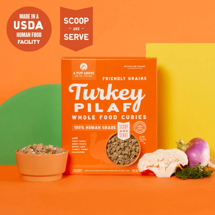 A Pup Above Turkey Pilaf Whole Food Cubies 2 A Pup Above Turkey Pilaf Whole Food Cubies - Image 2