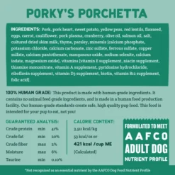 A Pup Above Porky's Porchetta Whole Food Cubies 10 A Pup Above Porky's Porchetta Whole Food Cubies -Blue Boo Pet Care Shop NutritionalPanel Dry Pork 720x fbeee6c3 1e83 4d45 a20b 130137a1622a