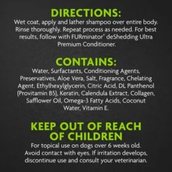 FURMINATOR DESHEDDING ULTRA PREMIUM SHAMPOO -Blue Boo Pet Care Shop P93317 GalleryImages 03 Directions