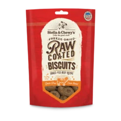Stella & Chewy's Raw Coated Biscuits Grass Fed Beef Recipe Dog Treats