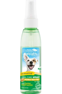 TropiClean Fresh Breath Peanut Butter Oral Care Spray For Pets