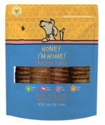Honey I'm Home! Trachea Tubes Natural Honey Coated Buffalo Chews