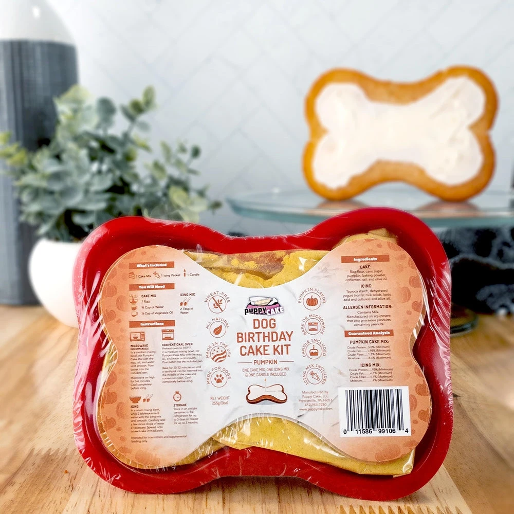 Puppy Cake Dog Birthday Cake Kit - Pumpkin 1 Puppy Cake Dog Birthday Cake Kit - Pumpkin