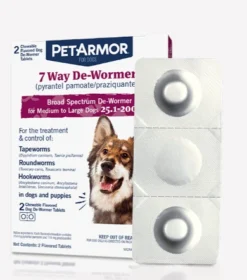 PetIQ PetArmor® 7 Way De-Wormer (Pyrantel Pamoate And Praziquantel) For Dogs