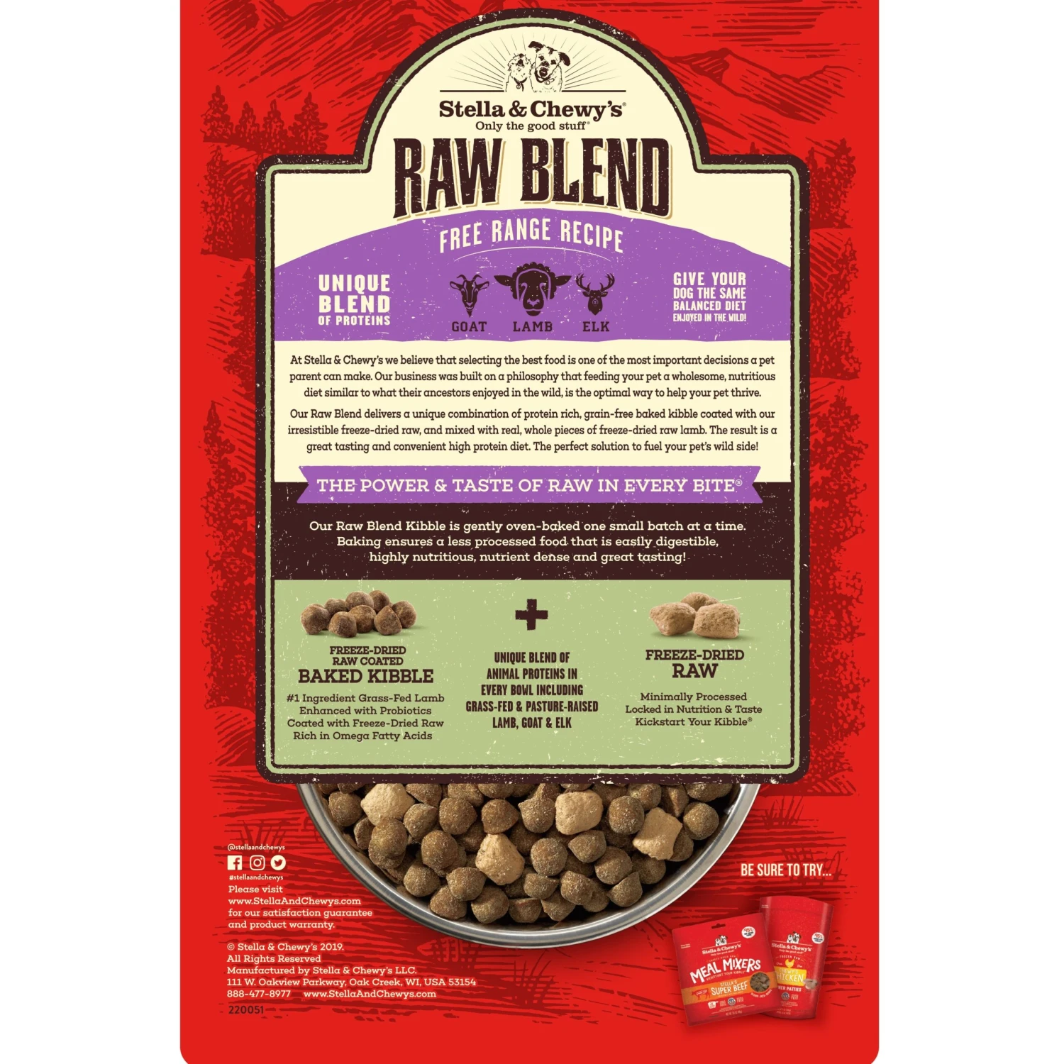 Stella & Chewy's Raw Blend Kibble Free Range Recipe Dry Dog Food 2 Stella & Chewy's Raw Blend Kibble Free Range Recipe Dry Dog Food - Image 2