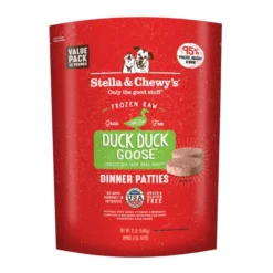 Stella & Chewy's Duck Duck Goose Frozen Raw Patties Dog Food -Blue Boo Pet Care Shop n8c4yzcwlyd2j7udx3do