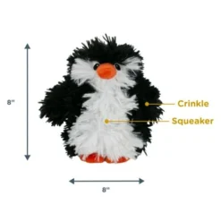 Tall Tails Real Feel Fluffy Penguin With Squeaker Dog Toy -Blue Boo Pet Care Shop penguin sizing
