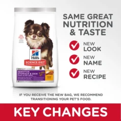 Hill's Science Diet Adult Sensitive Stomach & Skin Small & Mini Chicken Recipe Dog Food -Blue Boo Pet Care Shop sd canine adult sensitive stomach and skin small breed dry keyChanges 500