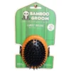 BAMBOO GROOM CURRY BRUSH W/RUBBER BRISTLES